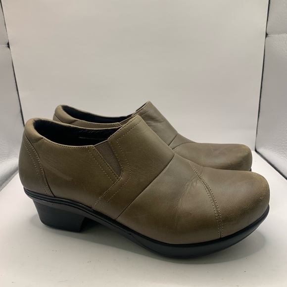 Abeo Carin Womens Size 7.5 Leather Slip Resistant Comfort Clogs - Picture 1 of 9